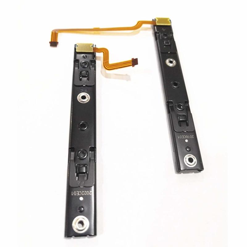 Repair Part Right and Left Slide Rail with Flex Cable Fix Part for Switch Console Rebuild Track Accessory
