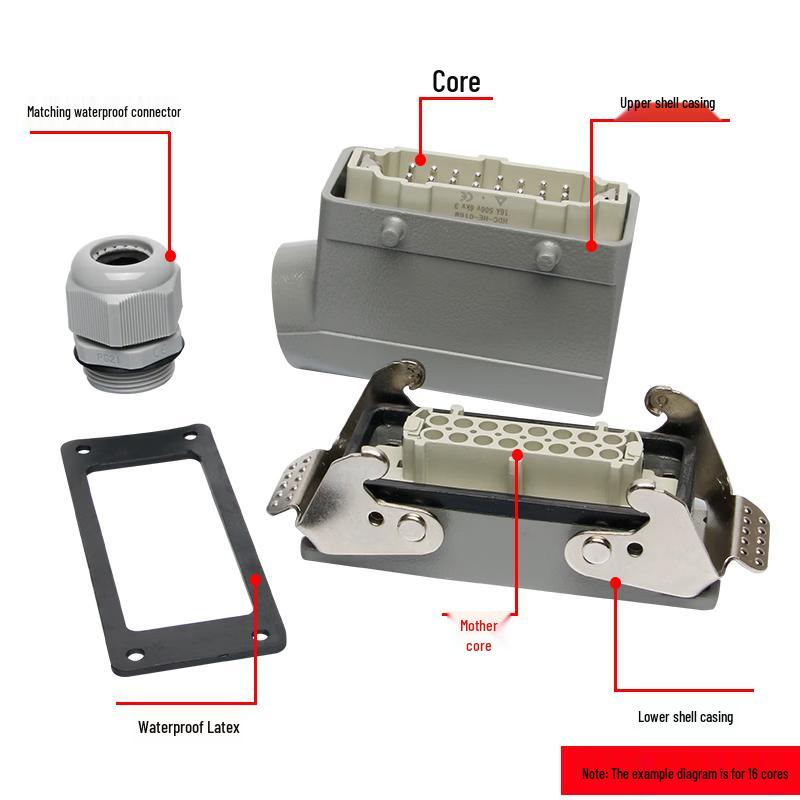 RSRDDY Heavy-Duty Industrial Waterproof Rectangular Connector