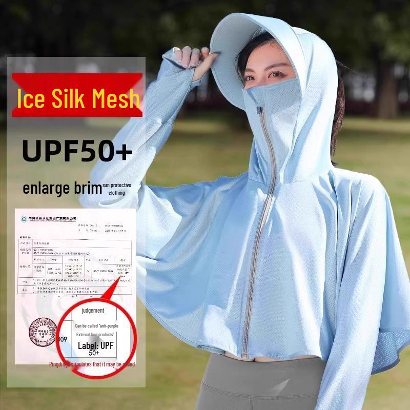 2025 Women's Ice Silk UV Protection Long Sleeve – New Arrival with Discount