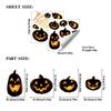 Glow-in-the-Dark Pumpkin Stickers for Halloween Decoration