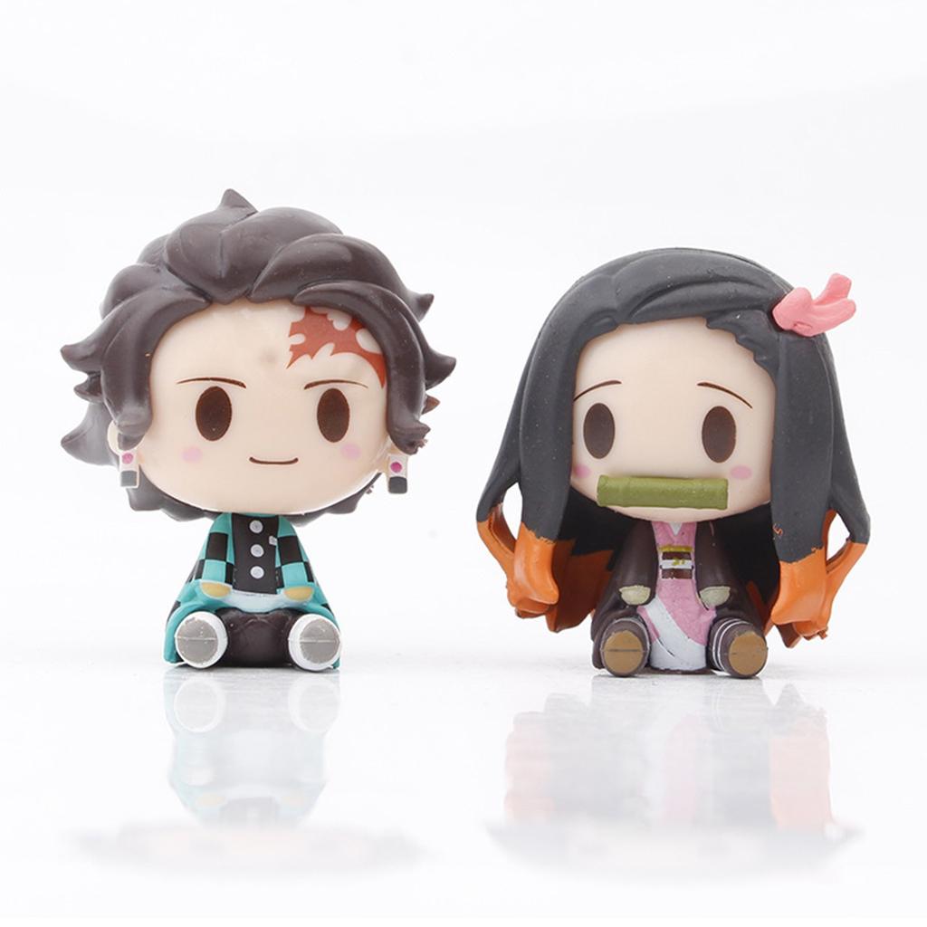 Anime Peripheral Character Figurine Models, Creative Decoration Car Figurine Models
