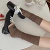 1Pair Cotton Knee Socks Breathable Knitted Foot Cover Fashion Leg Warmers  Lolita Style
