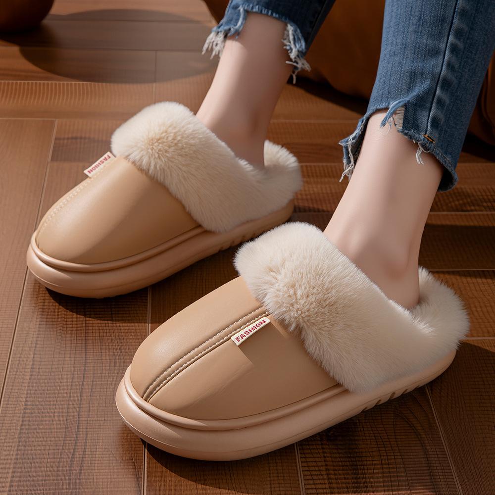 

2025 водонепроницаемые хлопковые тапочки осень-зима теплые бархатные парные домашние теплые водонепроницаемые тапочки зима 44-45 хаки