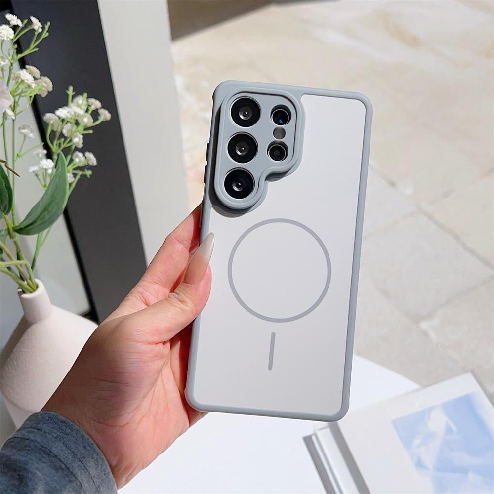 Matte Soft For MagSafe Phone Case for Samsung Galaxy S26 Plus + S25 S24 S23 Ultra Magnetic Wireless Charging Shockproof Cover