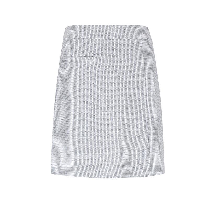 VISITINNEWYORK Tweed Wrap Skirt (Vy5Sr2C)