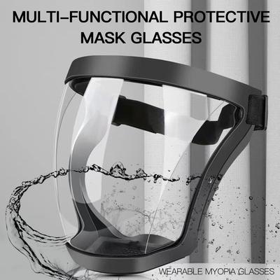 Occhiali Protettivi ad Alta Definizione Occhiali da Equitazione Trasparenti Maschera Antispruzzo Antipolvere Antiappannamento e Antivento