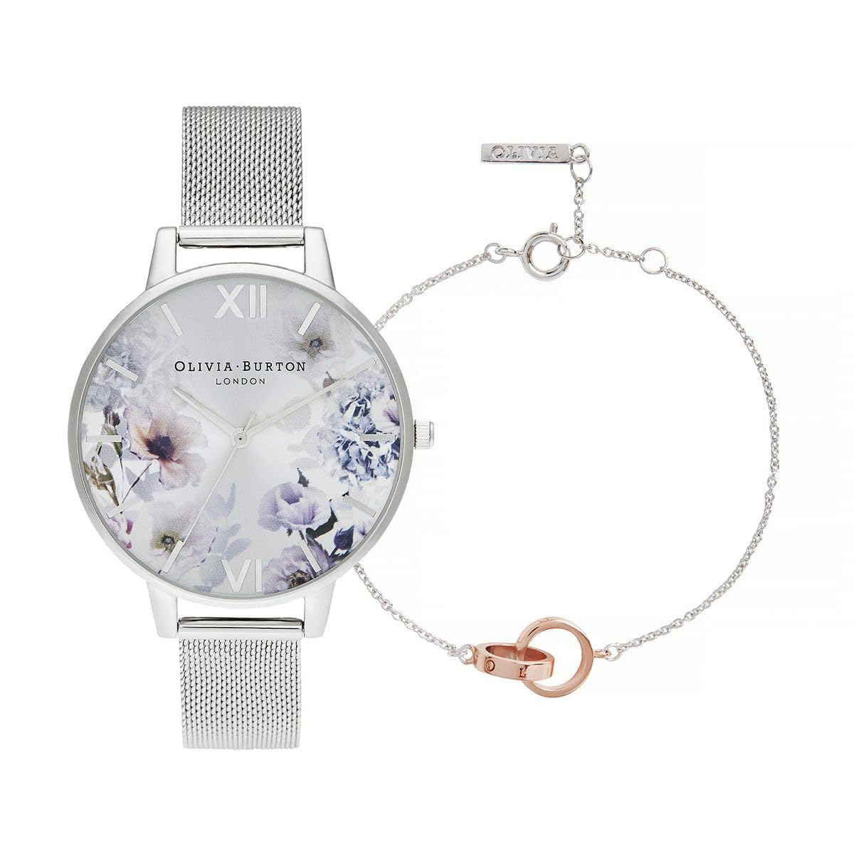 

Авторизований дистриб’ютор Olivia Burton Watch Sunlight Floral Big Silver Interlink Silver Rose Gold Bracelet [OLIVIA BURTON] Women [SUNLIGHT FLORALS]