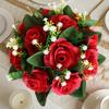 2Pcs Artificial Flower Wreath, New Year Decoration, Wedding Scene Props, Floral Arrangement Ornament, Table Party Home Decor, Fake Flowers, Hotel