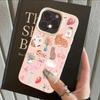 Cute Cat Strawberry Lychee Texture Phone Case For iPhone 17 Pro Max 16 15 14 13 12 11 Pro 14 15 Plus 17 Air Silicone Soft Cover