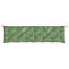 VidaXL Garden Bench Cushion Leaf Pattern 200x50x7 Cm Fabric 361656