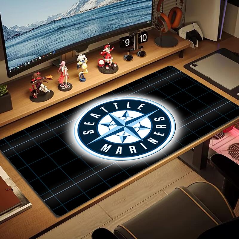 Seattle Mariners Art Color Mouse Pad Large Gaming Table Cushion Non-slip Laptop Tablet Big Mousepad XXL Mat Mini PC Playmat With Lock edge