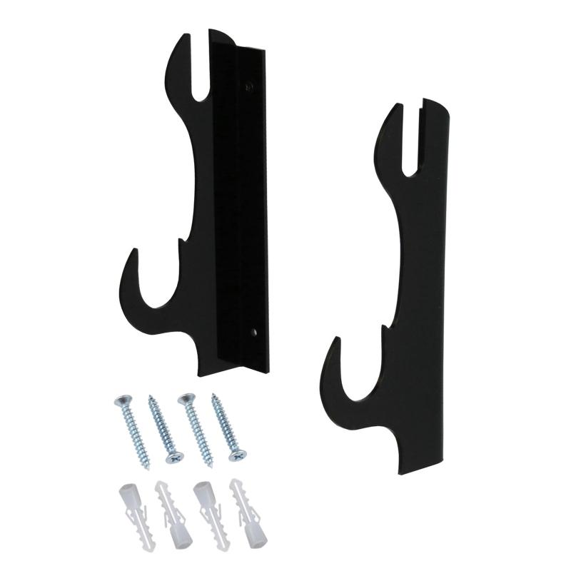 

Настенный держатель для мечей, 1 пара, двухслойная стойка для хранения самурайских мечей X3UC чёрный