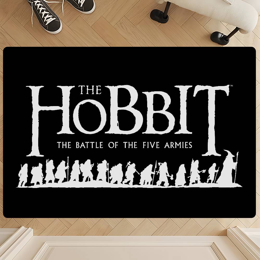 

L-Lord of the Rings H-Hobbit Room Mats Retro Multiple Choice Living Room Kitchen Rug Non-Slip Welcome Rug 40x60cm