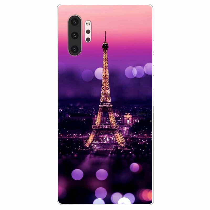 Phone Case For Samsung Note 10 Pro Plus Cover Note10 Silicone Soft Painted Wolf Coque for Samsung Galaxy Note 10 Lite TPU Bumper