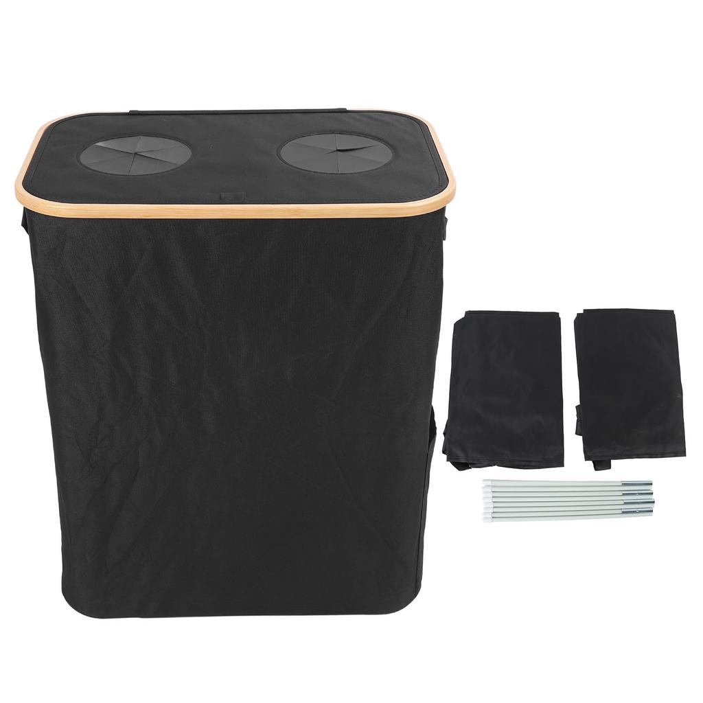 Recycling Bin Storage Reusable Double Inner Bag Foldable Recycling Storage Collection Container with