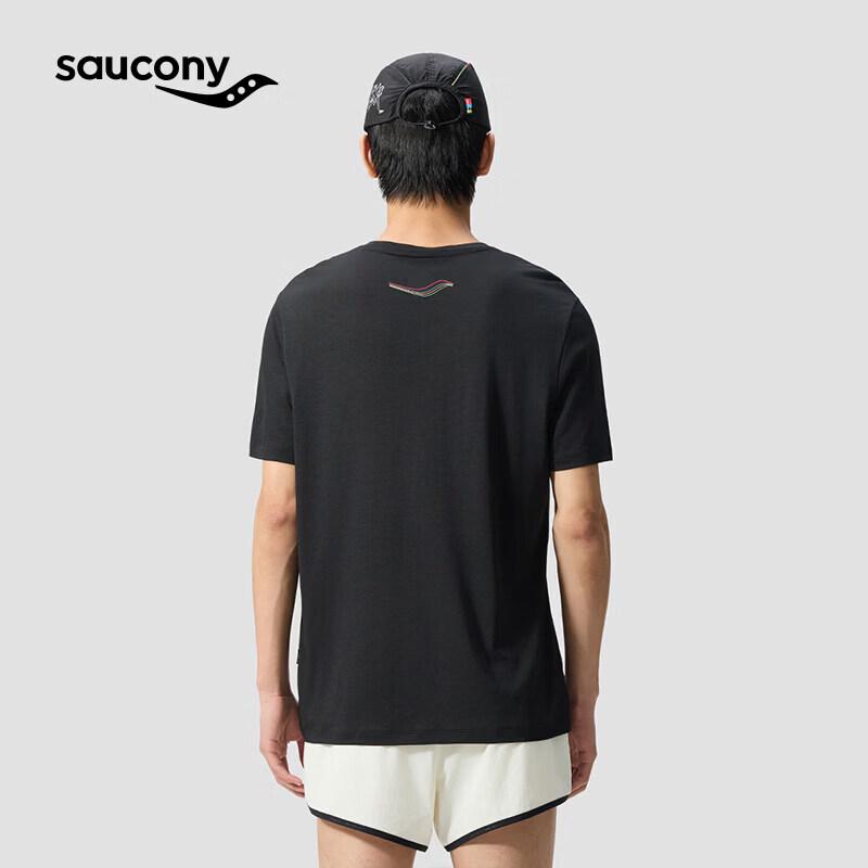 SAUCONY Men's Merino Wool Anti-Sweat Running Short Sleeve Tee