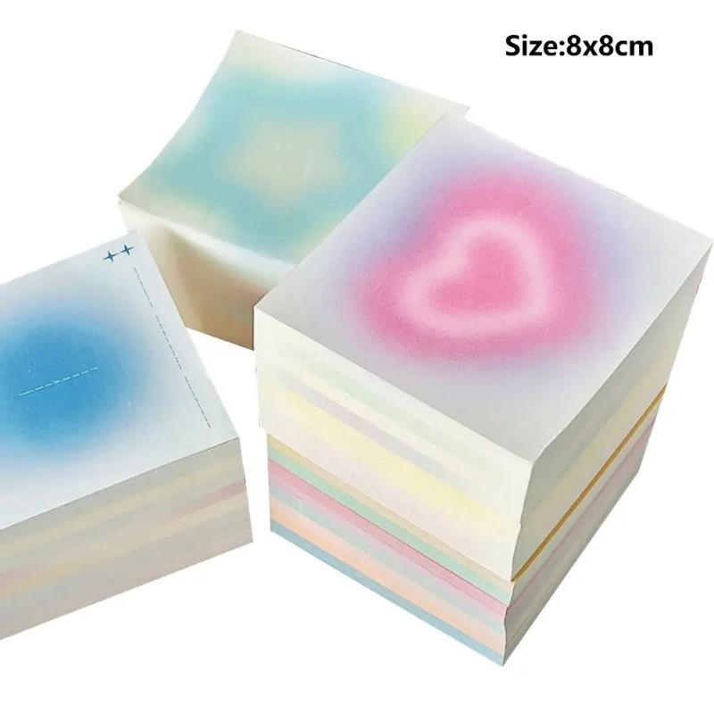 400Sheets High Quality Gradient Memo Pad Non-Sticky Dusk Sun Halo Note Paper Tearable Material Paper Stationery