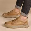 Genuine Leather Men's Shoes Fashion Designer Italian Casual Shoes Comfy Leather Sneakers All-Match Sport Shoes Tennis Masculino