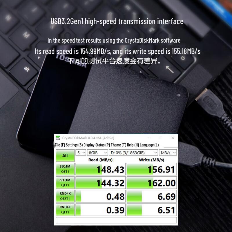 Toshiba Ready B3 Portable External Hard Drive