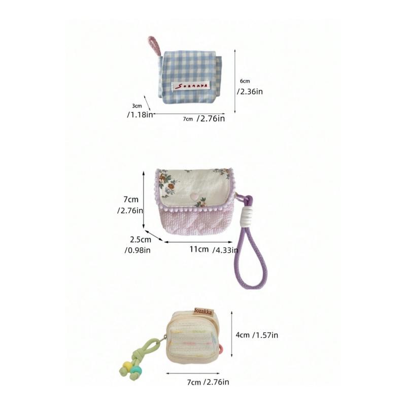 1Pc Cute & Fresh Lace Earphone Case, Soft Case For Wireless Bluetooth Earbuds, Pattern Floral Christmas Gifts, Wedding Gifts