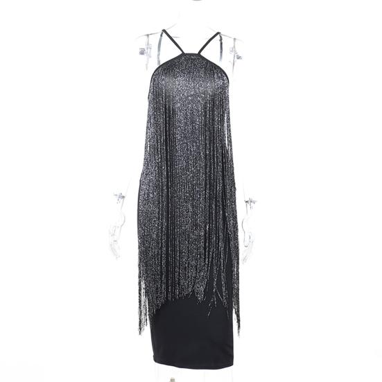 Charming Bodycon Dress Sleeveless Stretchy High-Waist