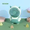 Portable Rechargeable Cartoon Handheld Fan for Students and Children
