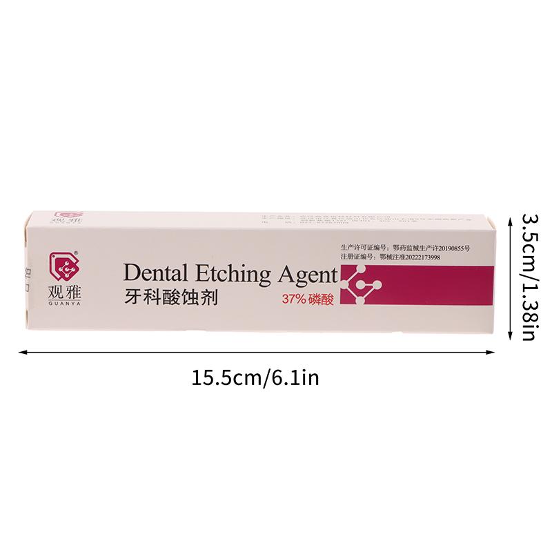 Dentalmaterial Ätzmittel 37% Phosphorsäure Ätzmittel Ätzgel Mit 5 Spitzen Für Kieferorthopädischen Klebstoff Lichthärtender Bond Zähne Kleber