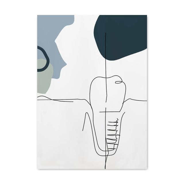 

Абстрактные линии зубов Современная стоматологическая клиника Холст Картины Плакаты и принты Настенная картина для украшения гостиной Куадрос 40X60cm Unframed