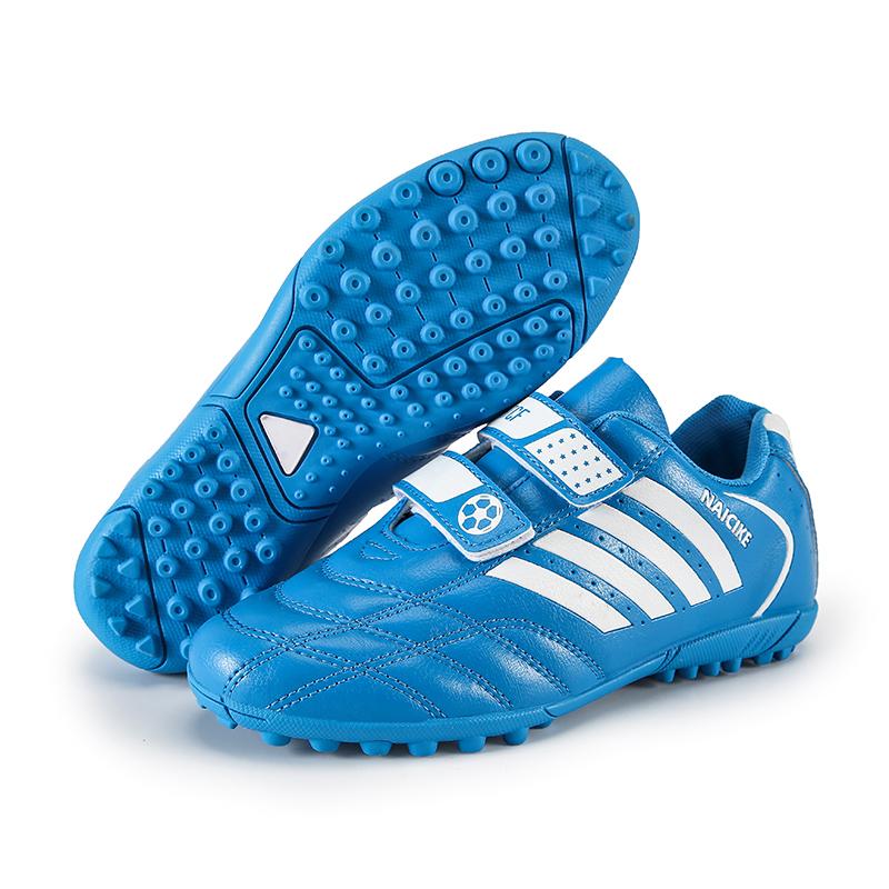 Kinder und Jugendliche, große Größe, stoßdämpfend, rutschfest, verschleißfest, Klettverschluss, kurzer Nagel, Outdoor-Fußballschuhe, Trainingsschuhe