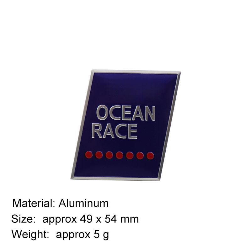 Aluminium R AWD Inscription Swedish Flag OCEAN Sweden Crown Car Rear Emblem Badge Sticker For S60 S90 S80 XC60 XC90 XC40 V40 V60 V90
