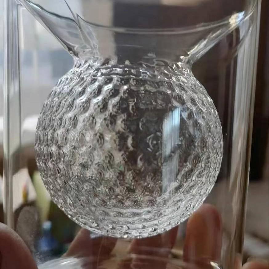 Isolierte hitzebeständige doppelwandige Borosilikatglas-Tasse mit kreativem Design