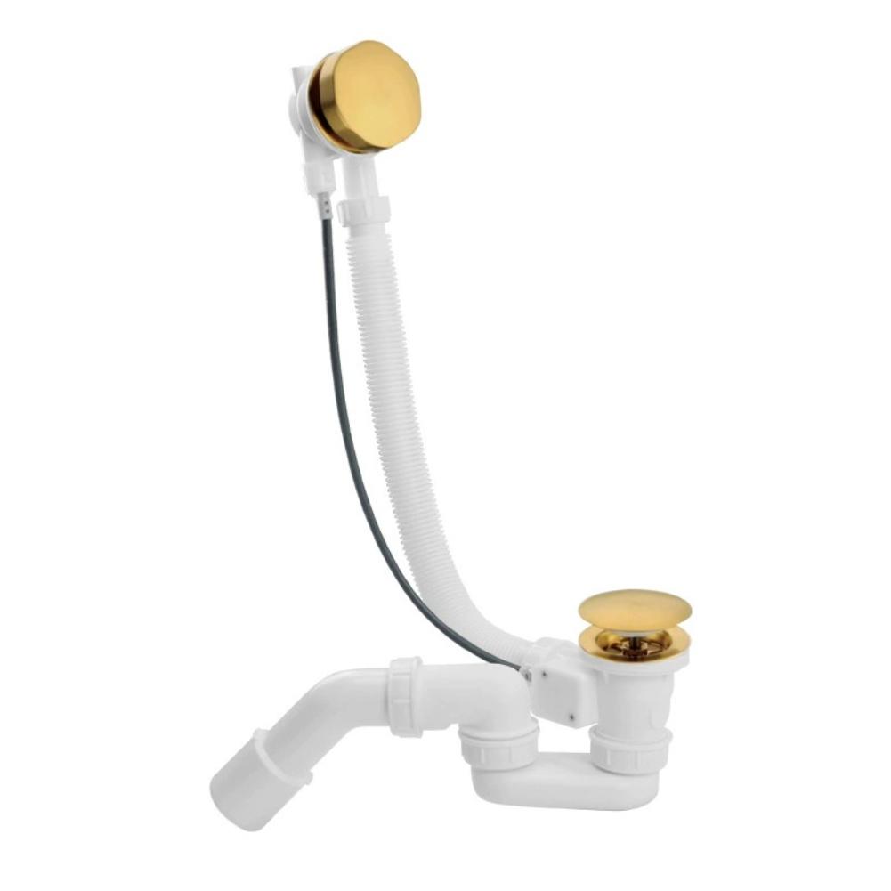 1pc Bathtub Rotating Knob Brass Brushed Gold Overflow Prevention Bath Control Knob Diameter 74mm Bathroom Accessories