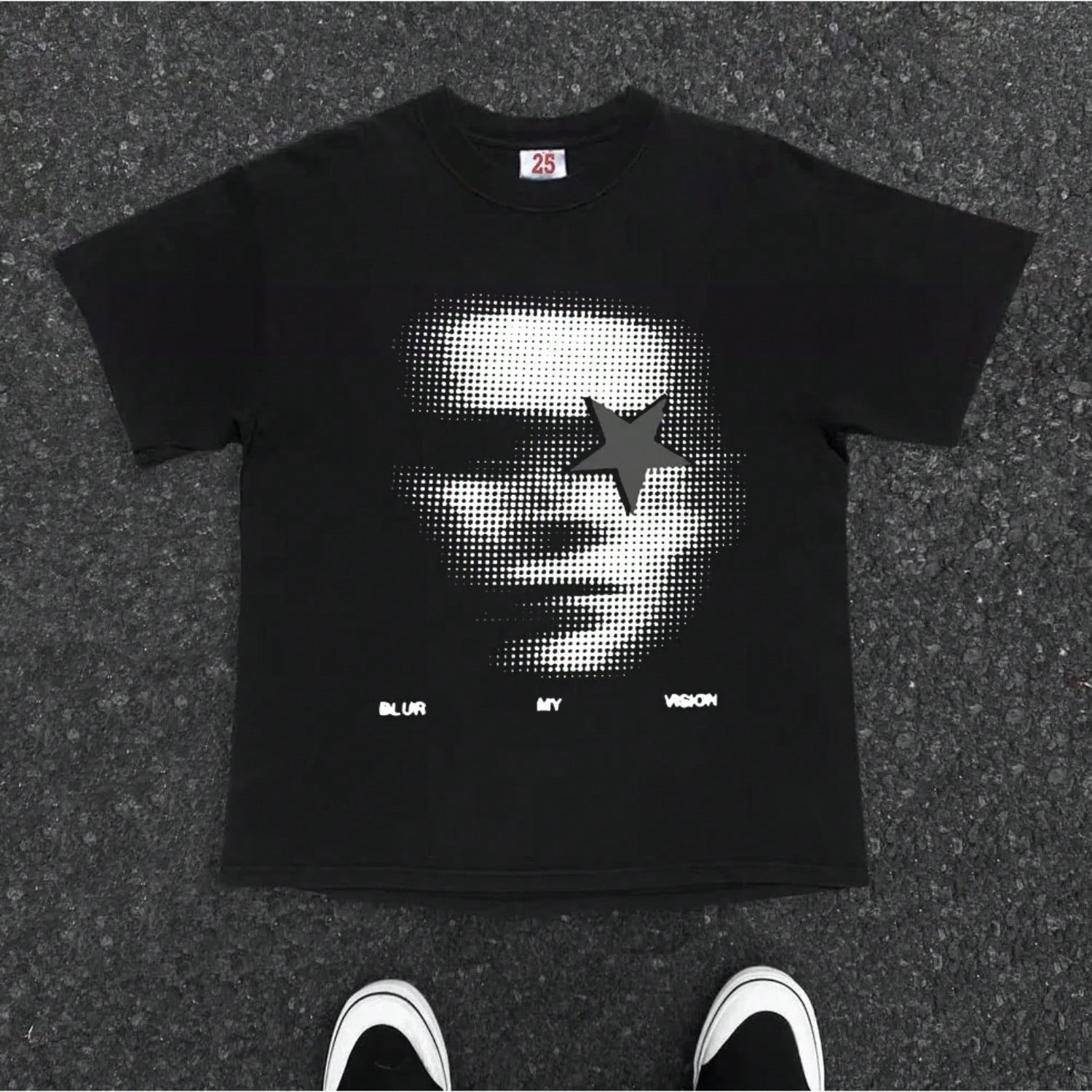 BOOMBAP American Retro Style T-Shirt Oversize Original Hip-Hop Style Graffiti Print Top S разноцветный