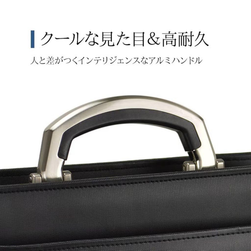 [kakkoii] Made in Japan, Dulles Business Bag, A4 File Compatible, Freestanding, Men's, Commuter, Sales, Made in Toyooka, Black, High Quality