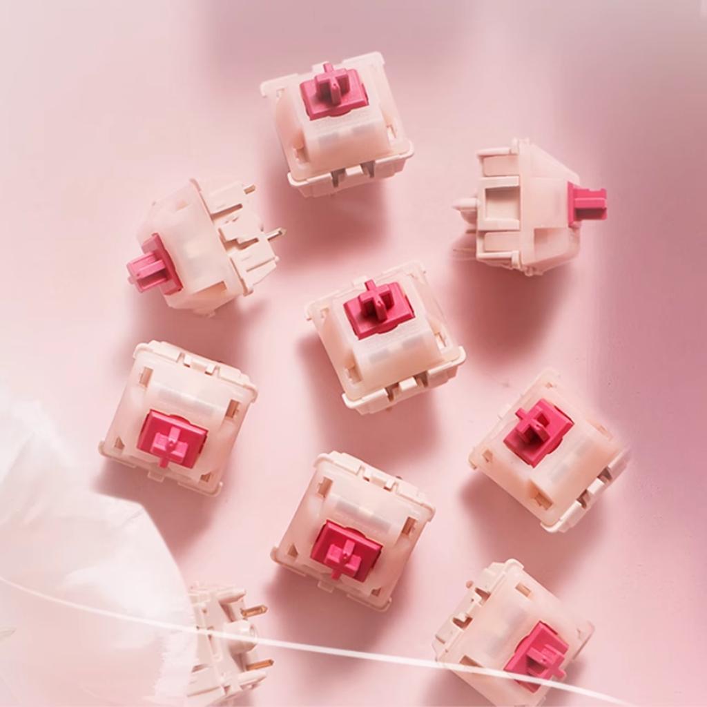 CHERRY MX Petal Switch 30g Light Pressure Tactile 5pin Switches for Mechanical Keyboard Fine Lubrication Golden Contact 4.0mm
