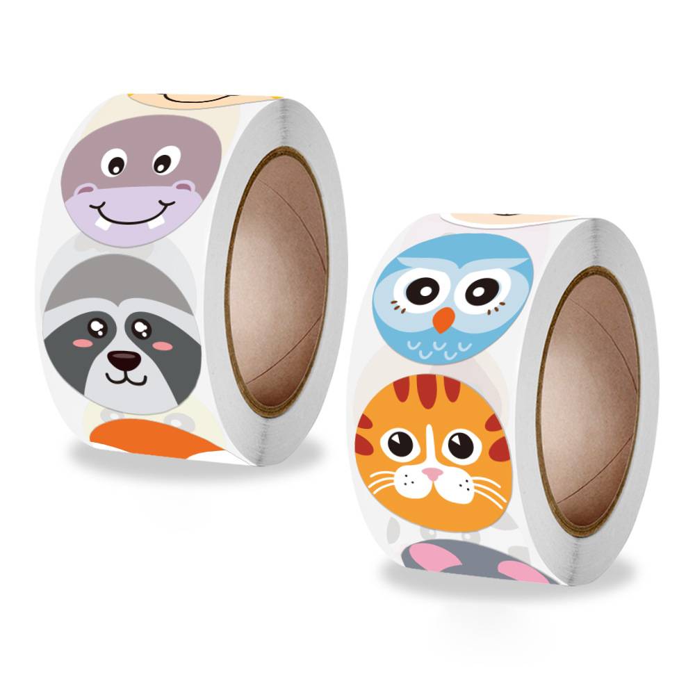 About 500Pcs Cute Cartoon Animals Sticker for Kids Classic Toy Decoration School Teacher Supplies Reward Encouragement Sticker