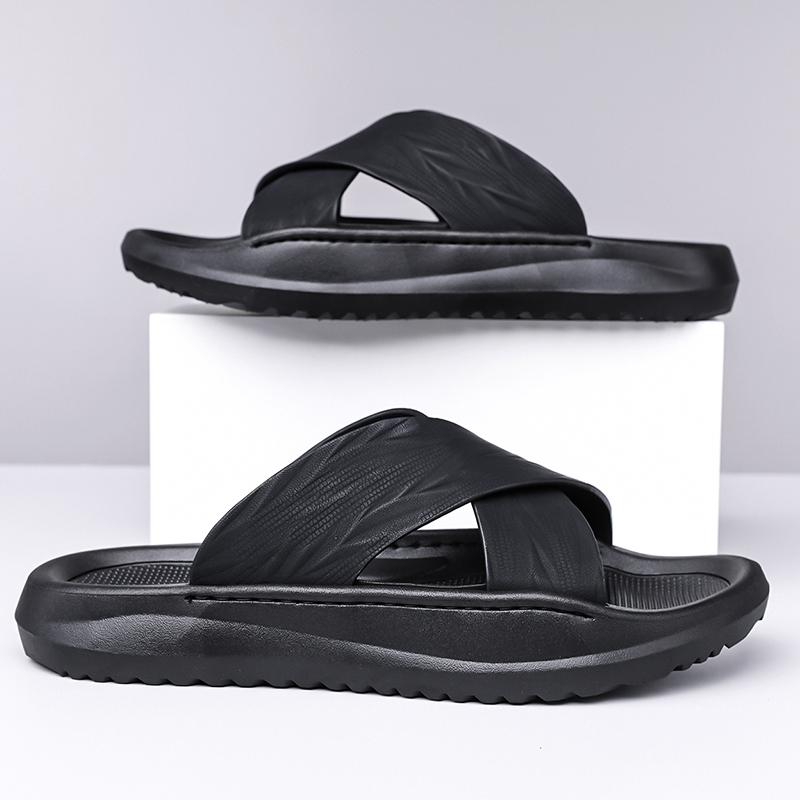 Fashion Lightweight Quick-Dry Summer Slippers for Men Anti-Slip Comfort Walking Shoes Luxury Brand Male Half Drag New Mens Slip on Shoes