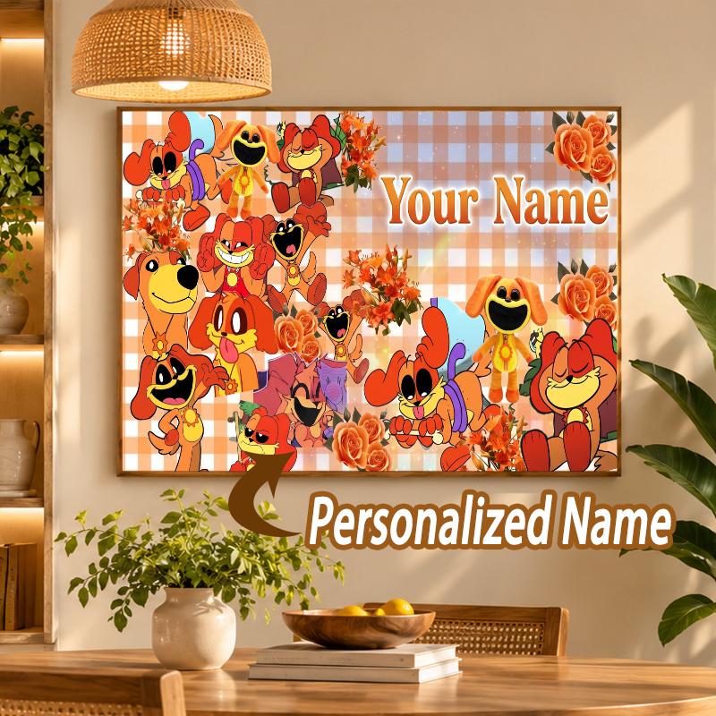 Custom Name DogDay 5D Diamond Painting Personalized Full Drill Diamond Art Kit Gift