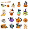 Halloween Cake Topper 16pcs Spooky Ghost Pumpkin Cupcake Decor Dessert Picks Eco-Friendly Festive Baking Supplies Halloween