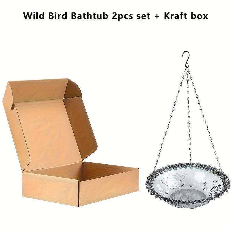 ORNAMENTAL SUSPENDED BIRD FEEDER - Vibrant Bird Bath Featuring A Chain, To Put Together Hummingbird Present, Suspended Tree & Outdoor Garden Ornament