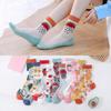 1Pair Japanese Korea Style Socks Women's Casual Creative Transparent Silk Trend Fruit Print Ultrathin Glass Silk Socks