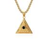 Ancient Egyptian Pyramid Eye of Horus Necklace Stainless Steel Protective