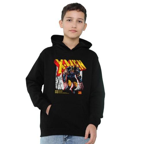 X-Men Childrens/Kids Info Wolverine Pull Over Hoodie