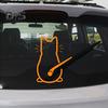 Lustiger Katzen-Autoaufkleber, wasserdicht, PET, wetterbeständig, selbstklebend, für Auto, SUV, Fahrzeug, Heckscheibenwischer, Fenster, Karosserie, Dekoration, Kätzchen-Verzierung