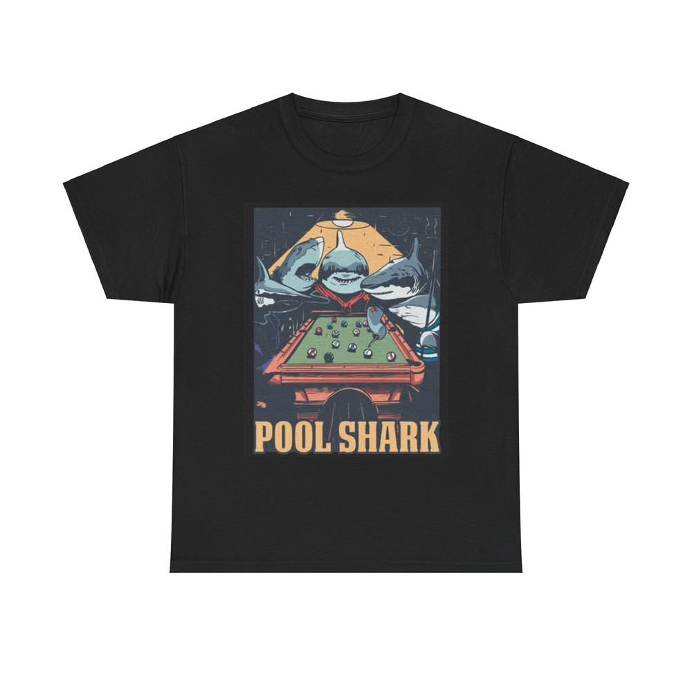 

Pool Shark T Shirt Retro Funny Graphic T Vintage Pool Hall Rogan Unisex Unisex T-Shirt L