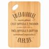 Cutting Board - PLANETEE - An Equally Great Emmanuel - Bamboo - 30x20x1 Cm - Rounded Edges