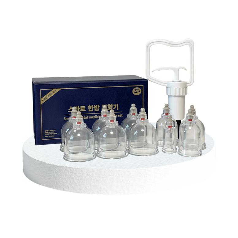 Smart Oriental Medicine Cupping Set 10 Cups + Bonus Kit, Korean