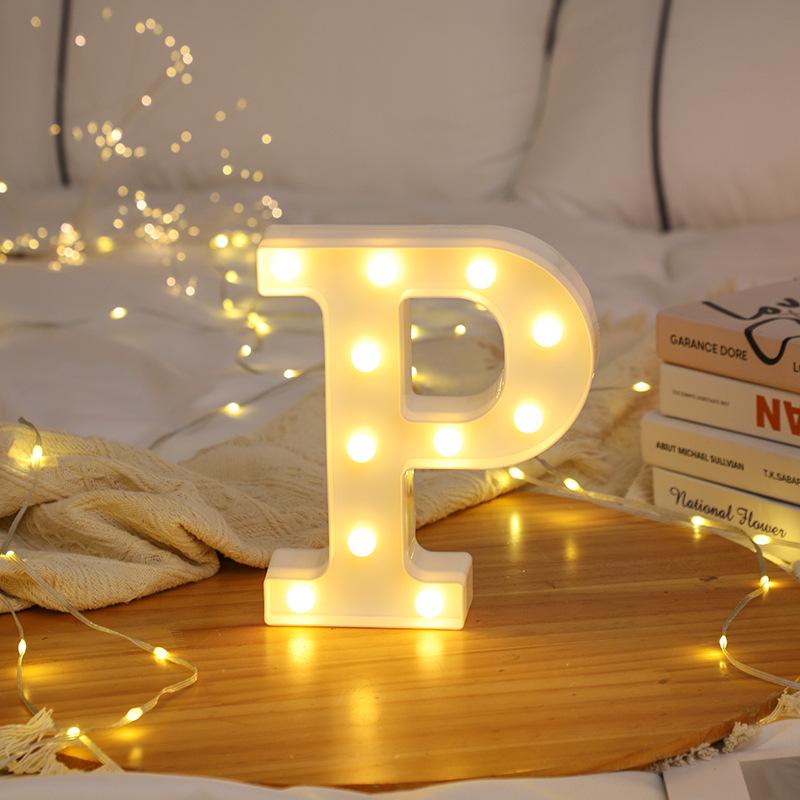LED Letter and Number Lights for Celebrations and Proposals