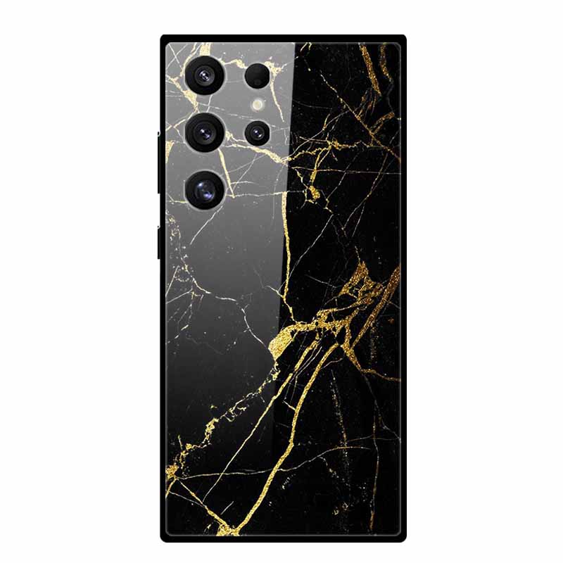 For Samsung Galaxy S25 Ultra Case S25Plus Luxury Tempered Glass Hard Back Cover for Galaxy S24Ultra 5G Phone Cases Fundas S 25
