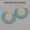 Crystal Earring For Women Boho Jewelry Trendy Natural Stone Pearl Jewellery Bohemian Ear Ring Gold Circle Hoop Earrings